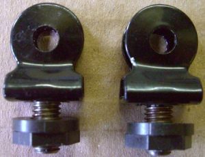 Pair of Front Registration Number Plate Holding Clips