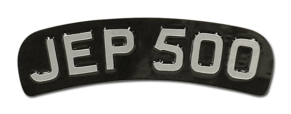 Small Curved Pressed Metal Black & Silver Motorcycle Number Plate (Digit Size 1 3/4'')   Size Available 10 7/8'' x 2 5/8''